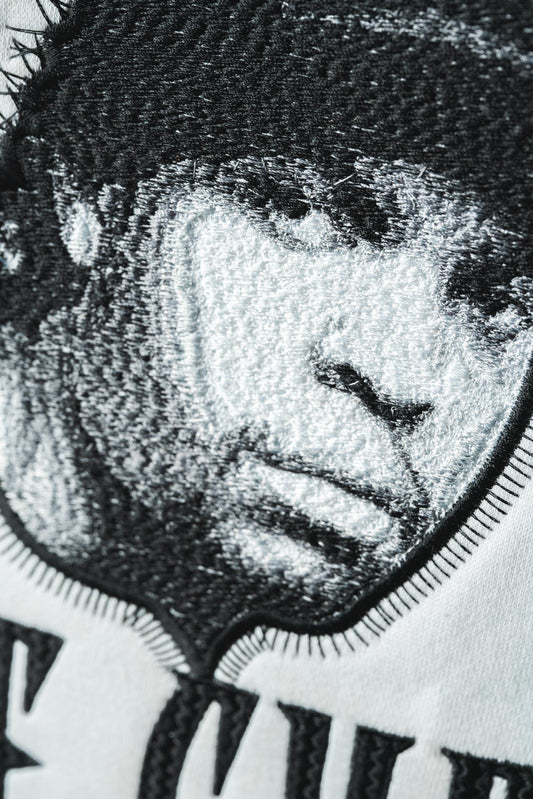 Ice Cube Hoodie Embroidered White