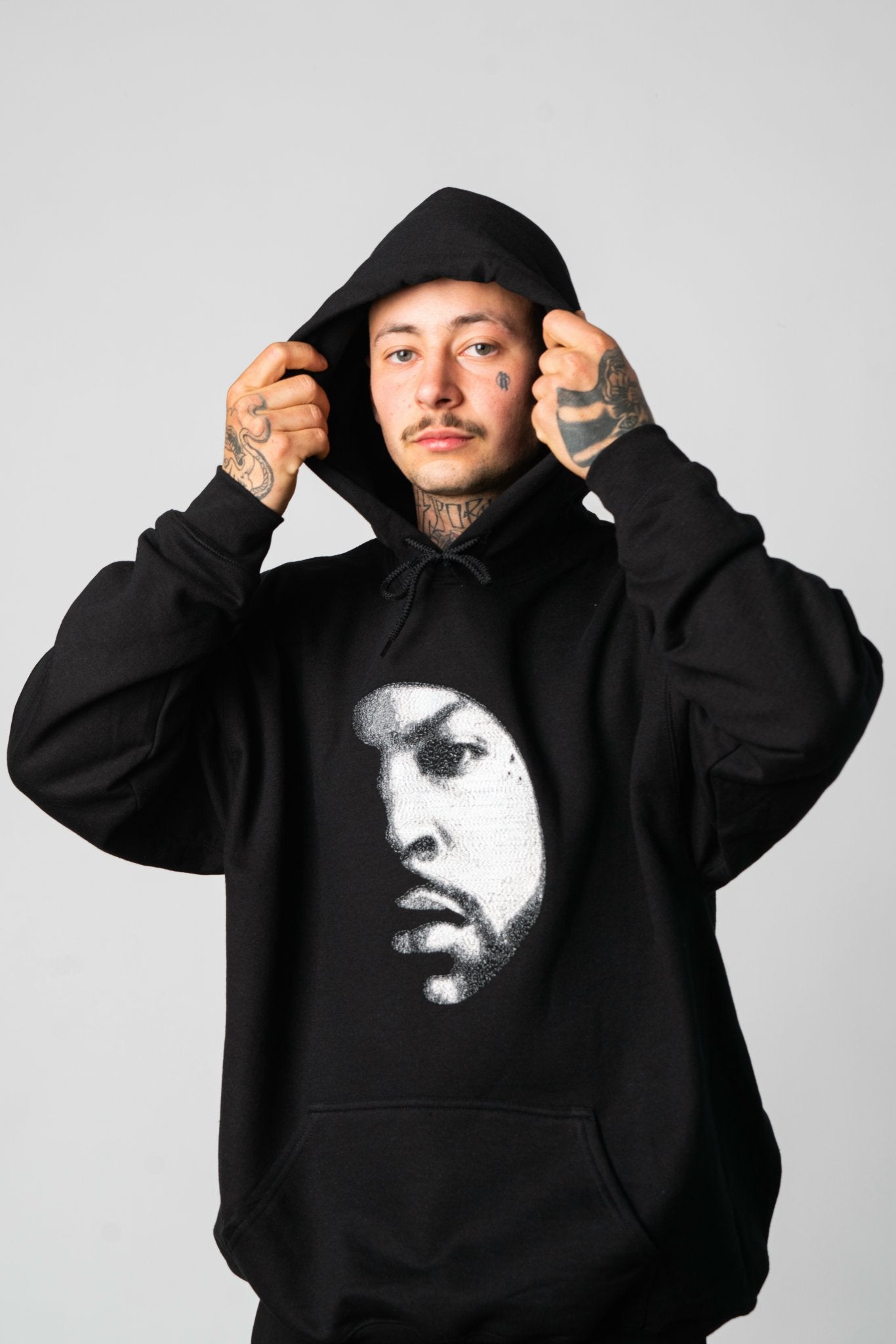 Ice Cube Hoodie Embroidered Black