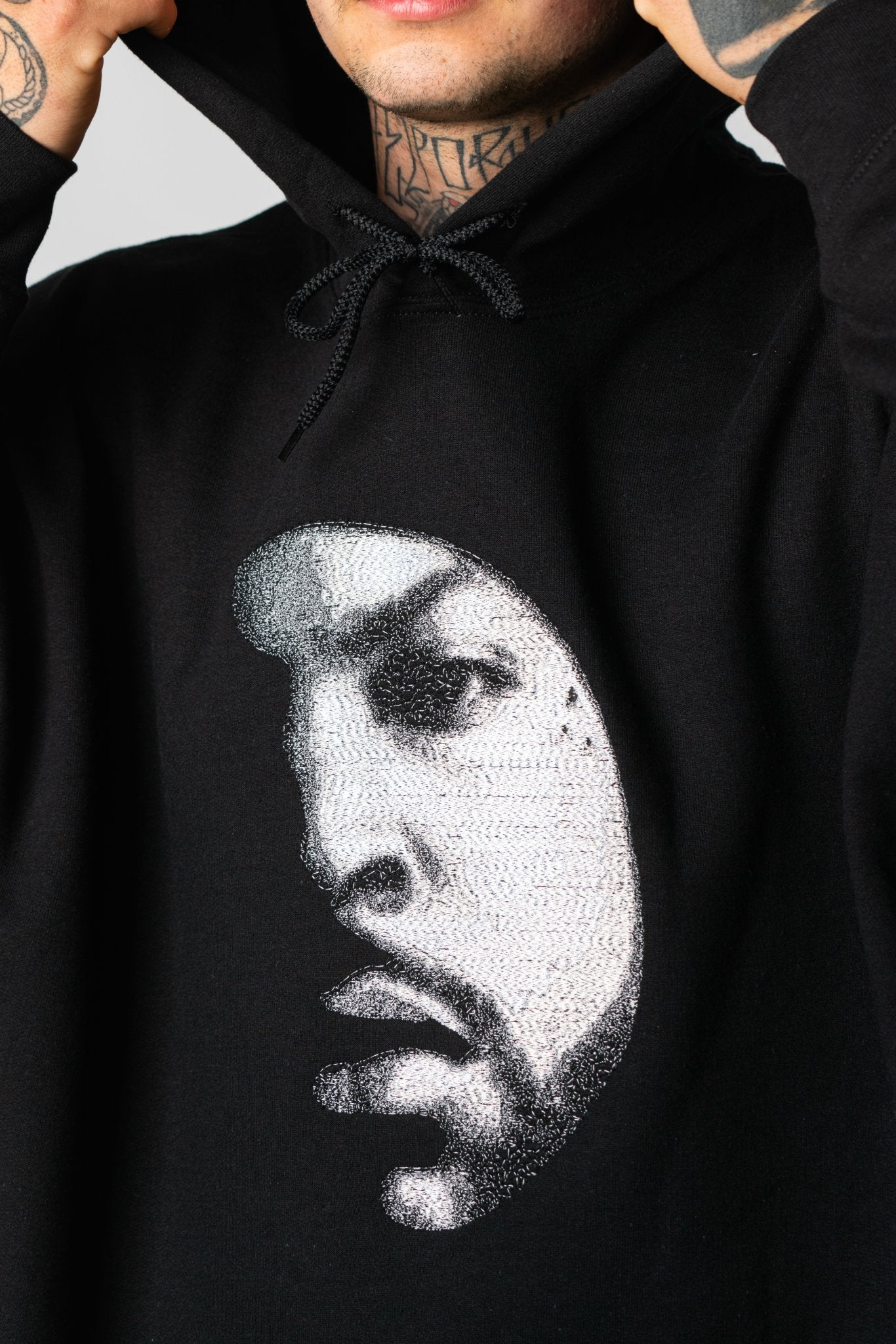 Ice Cube Hoodie Embroidered Black