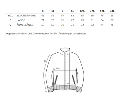 Reiki Men´s Sweatjacket CD5270