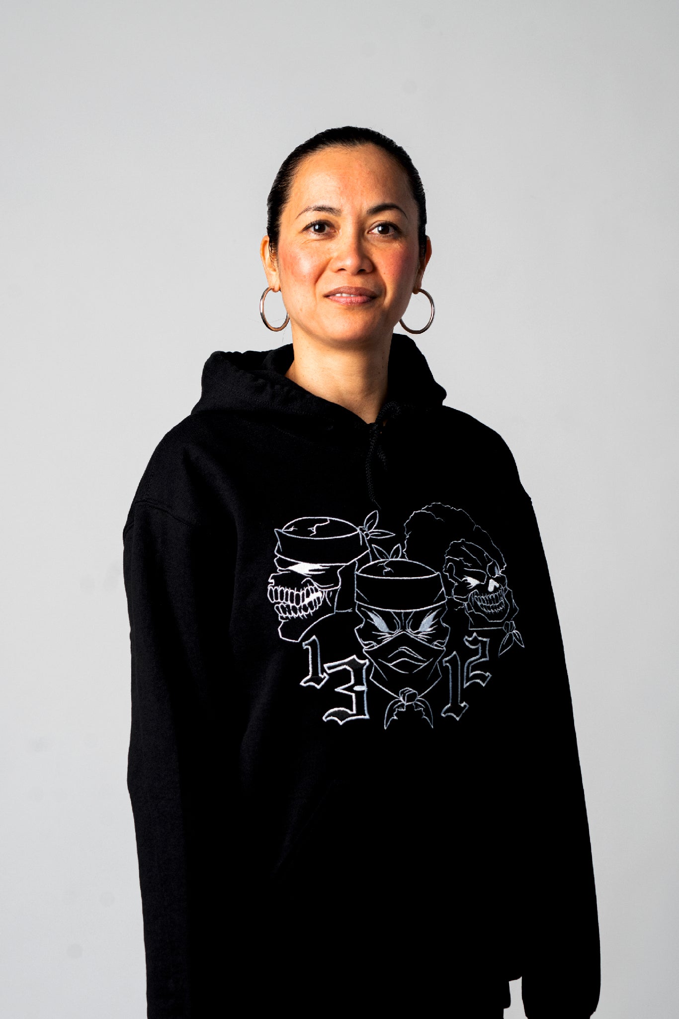 1312 Skulls Hoodie Embroidered